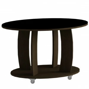 Кофейный столик со стеклянной столешницей венге LS 738 IMPEX  00-3967371 Венге