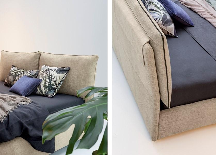 Twils Двуспальная кровать с мягким изголовьем Blanca sun-id-1459408 - Вид №3