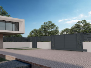 Экструдированный алюминиевый забор / ворота