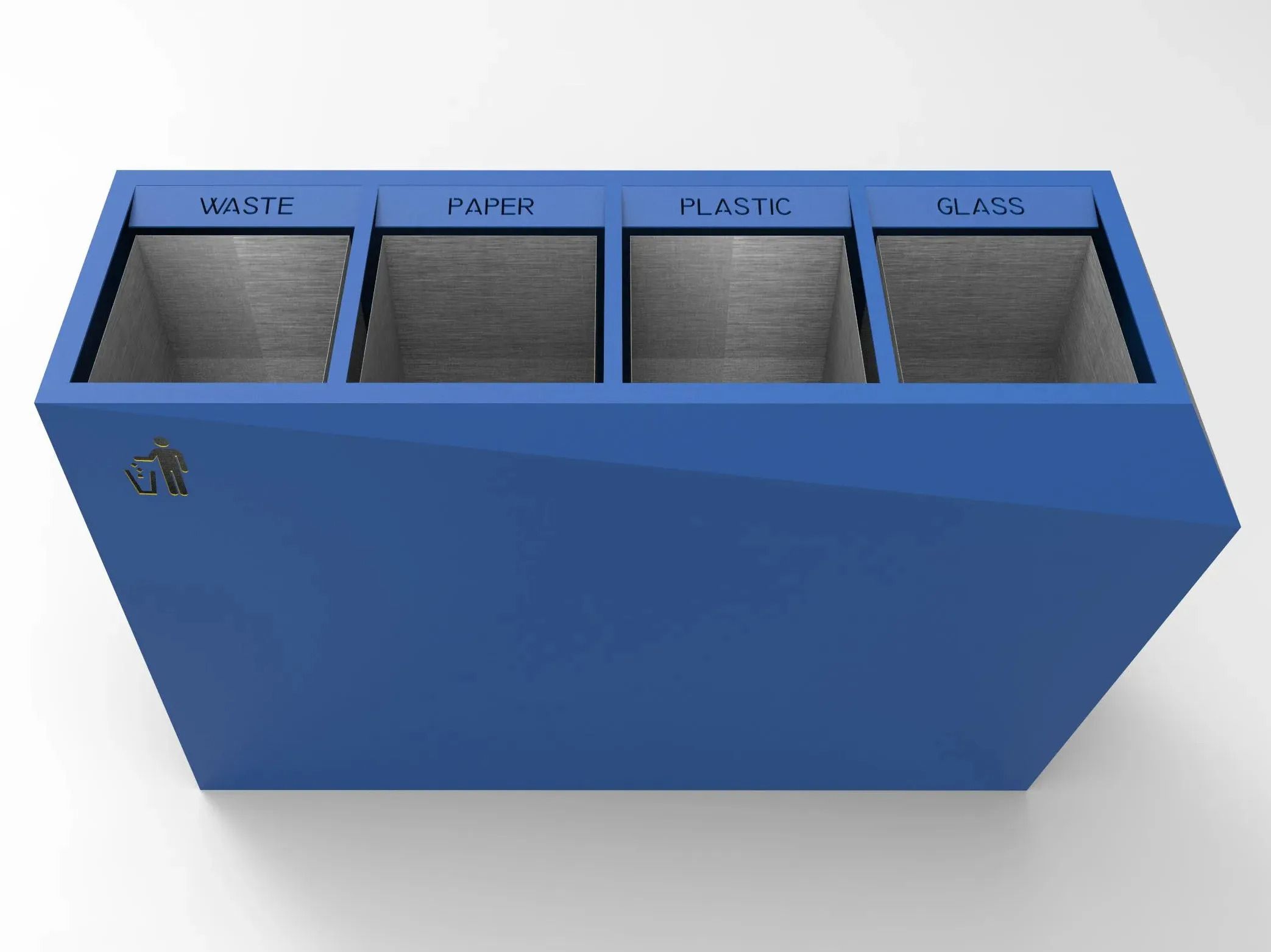 Наружная оцинкованная стальная стойка для мусора для мусора CITYSì ORIGAMI ARCH-00018989