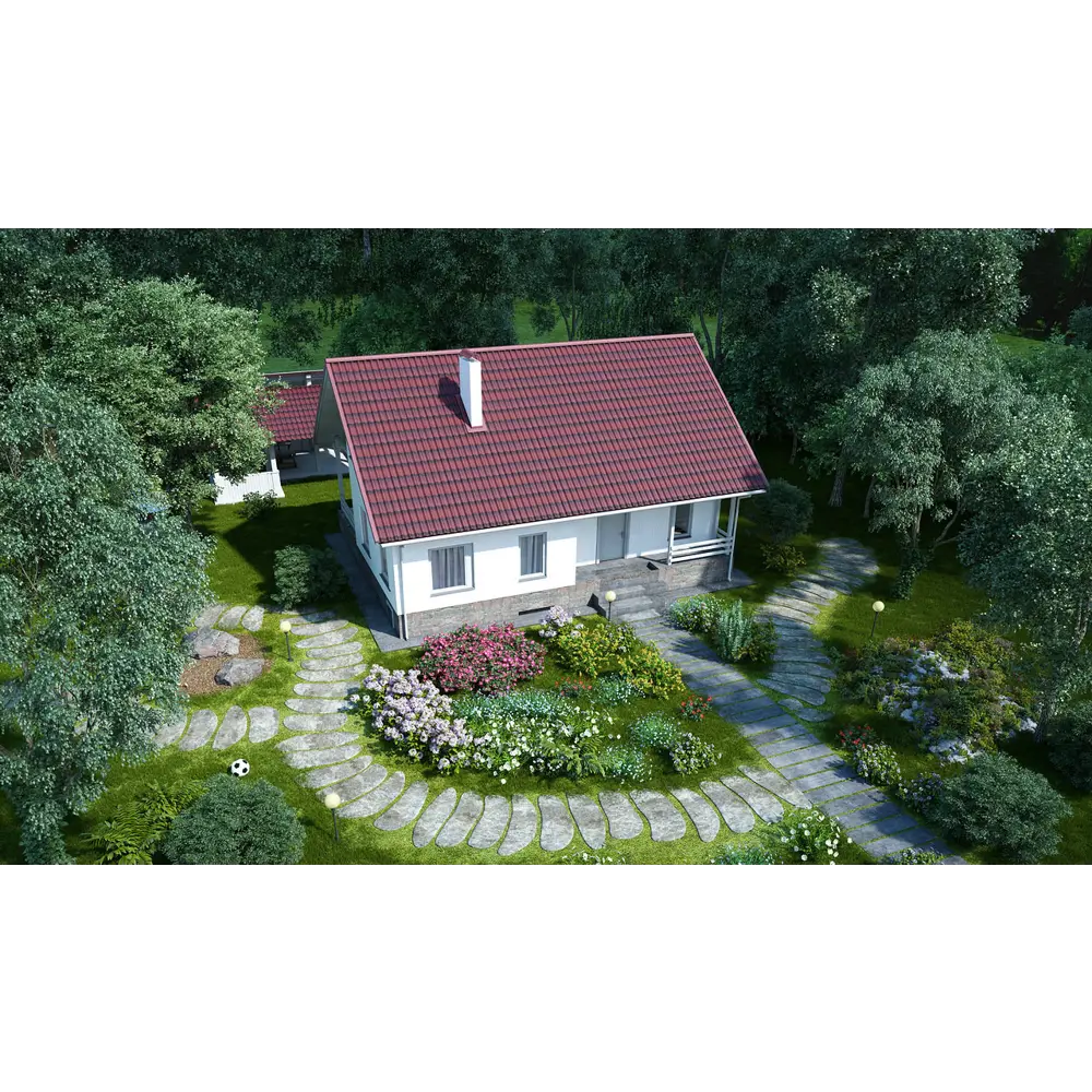 Черепица Ондулин DIY 3x820х1950 мм красный ONDULINE STLM-2032763 - Вид №5