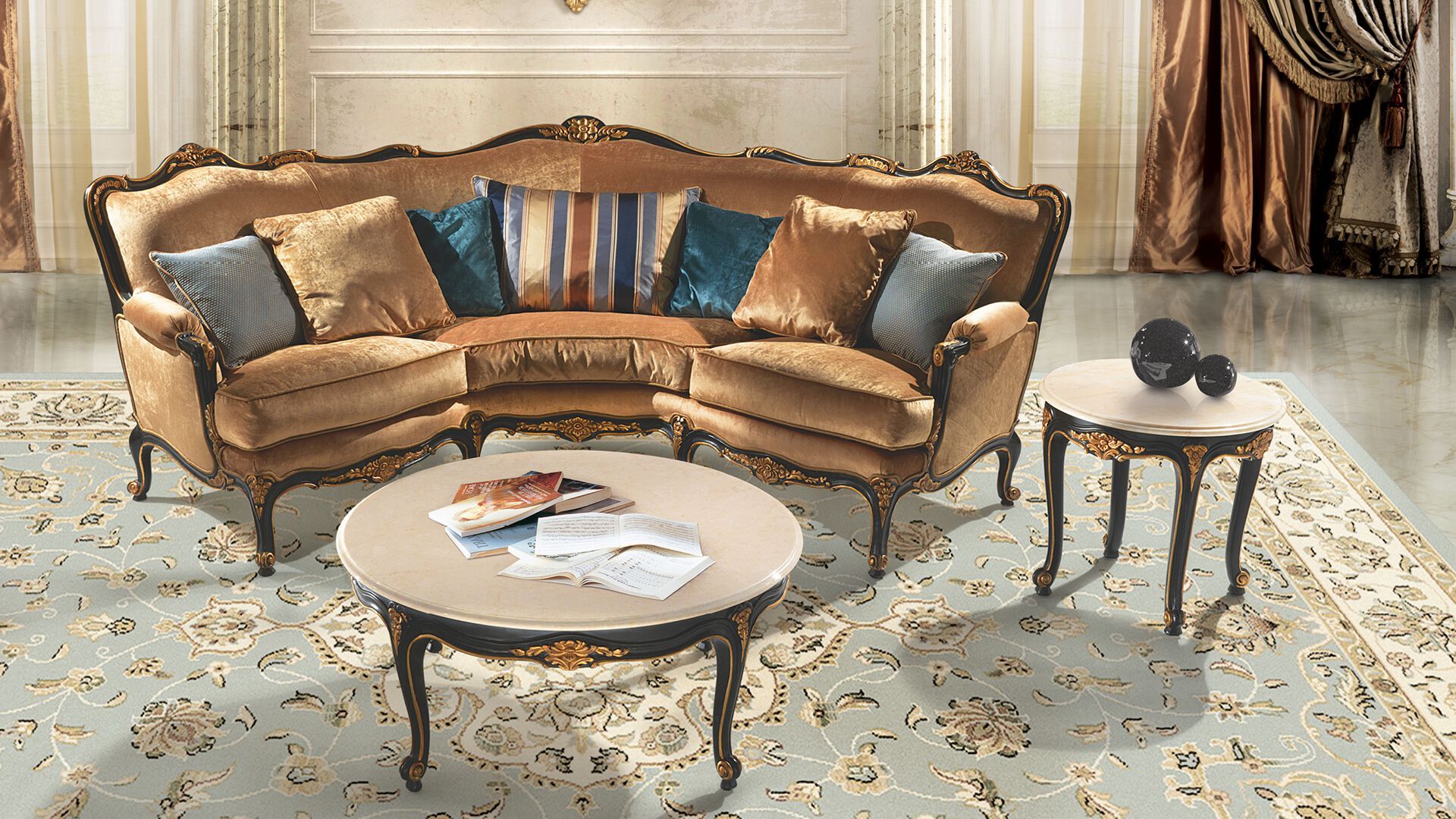 Классический угловой диван ANGELO CAPPELLINI Timeless Italian Style ARCH-00152095 - Вид №1