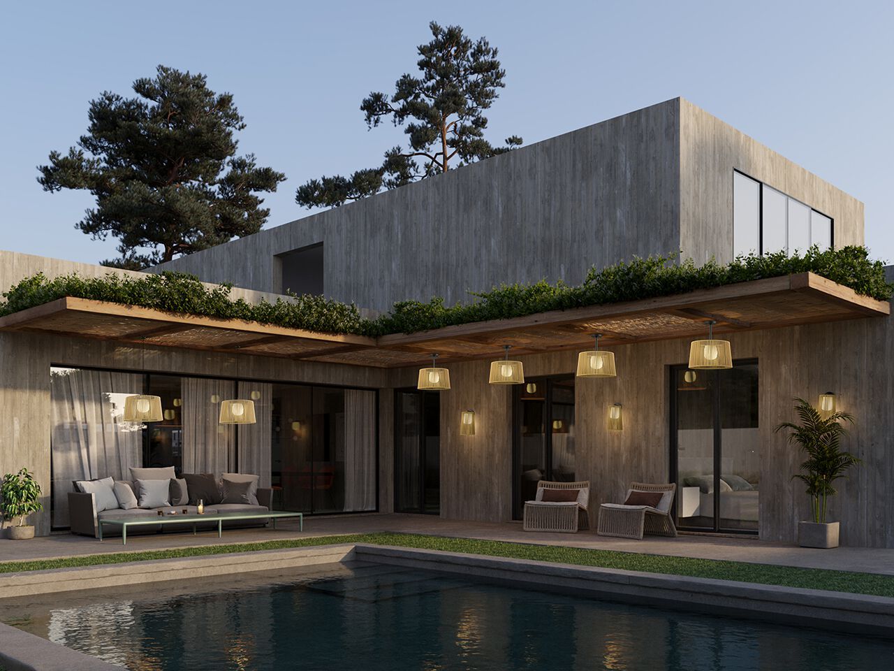 Открытый светодиодный подвесной светильник Olé Lighting Drum ARCH-00061248 - Вид №2