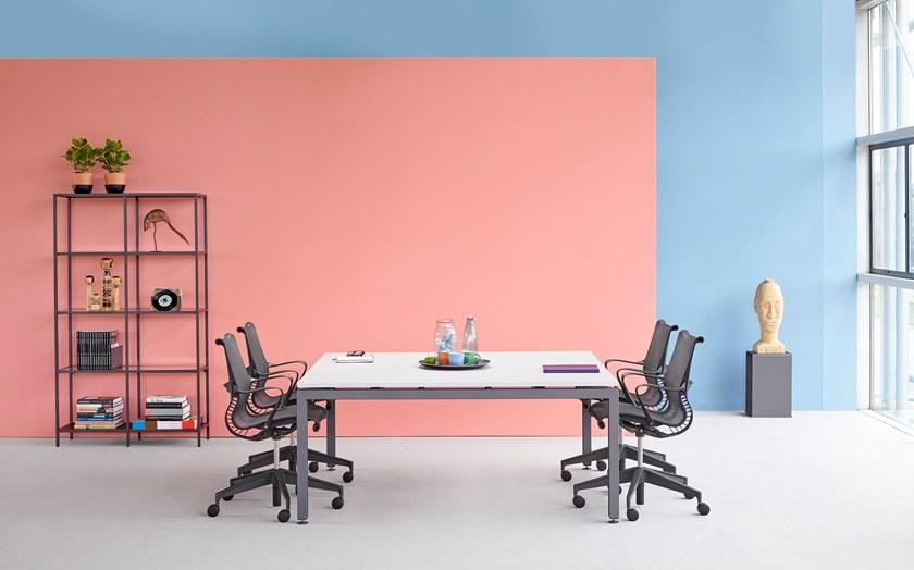 Herman Miller Эргономичное вращающееся офисное кресло из ткани с подлокотниками Setu sun-id-1496901 - Вид №15