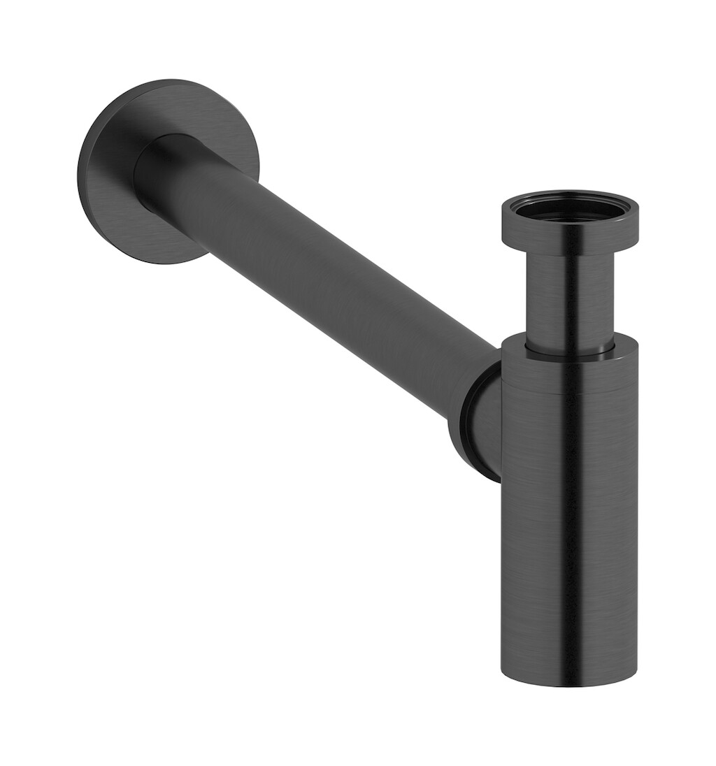 Сифон круглый WE ARE IB sh082sr Brushed Black Chrome RICAMBI