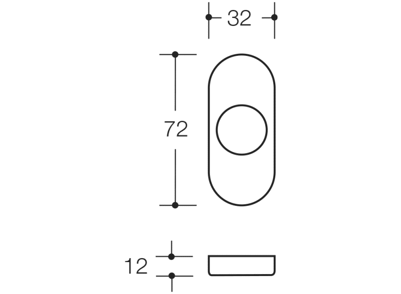 315.23RKN ручка-розетка (r-технология) HEWI System 111 | Polyamid  - Вид №1