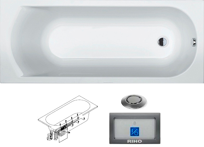 BB5800500000000_top1 Ванна Riho Miami Santreyd - Вид №1