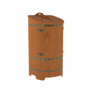 1662 Фитобочка со скосом "Стандарт" цвет коньяк, покрытие тиковым маслом, фурнитура 409 Alyarus