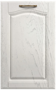 Фасады для кухни Кантри Фрезеровка «Оксфорд» Дуб фактурный белый №513