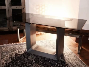 GARDA DESIGN Стол из железа и стекла