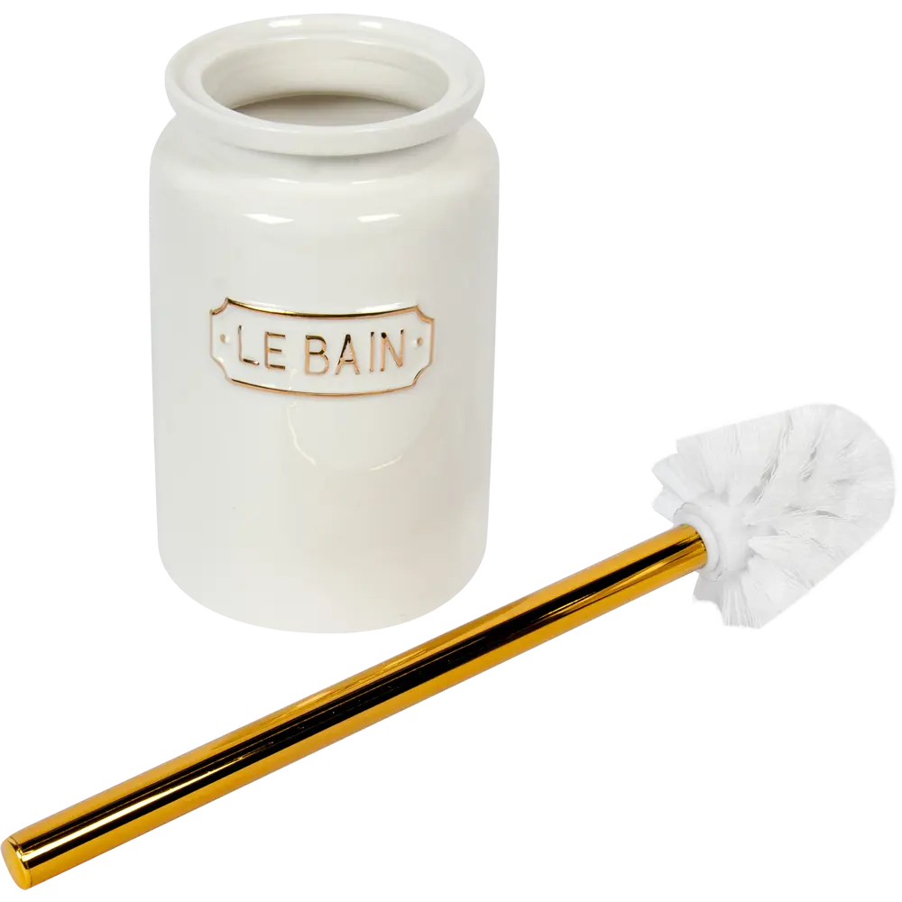 Ёршик для унитаза Wess Le Bain Blanc цвет золотой STLM-2011252 - Вид №1
