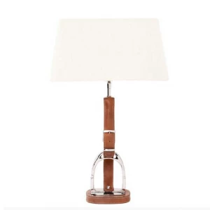 Настольная лампа Olympia Equestrian от Eichholtz Коричневый 106569 EICHHOLTZ КЛАССИЧЕСКИЕ 061895 Белый;коричневый