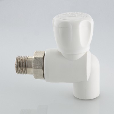 VTp.718.0.02505 Кран шаровой полипропиленовый со сгоном угловой Valtec 25 мм х 3/4"  - Вид №4