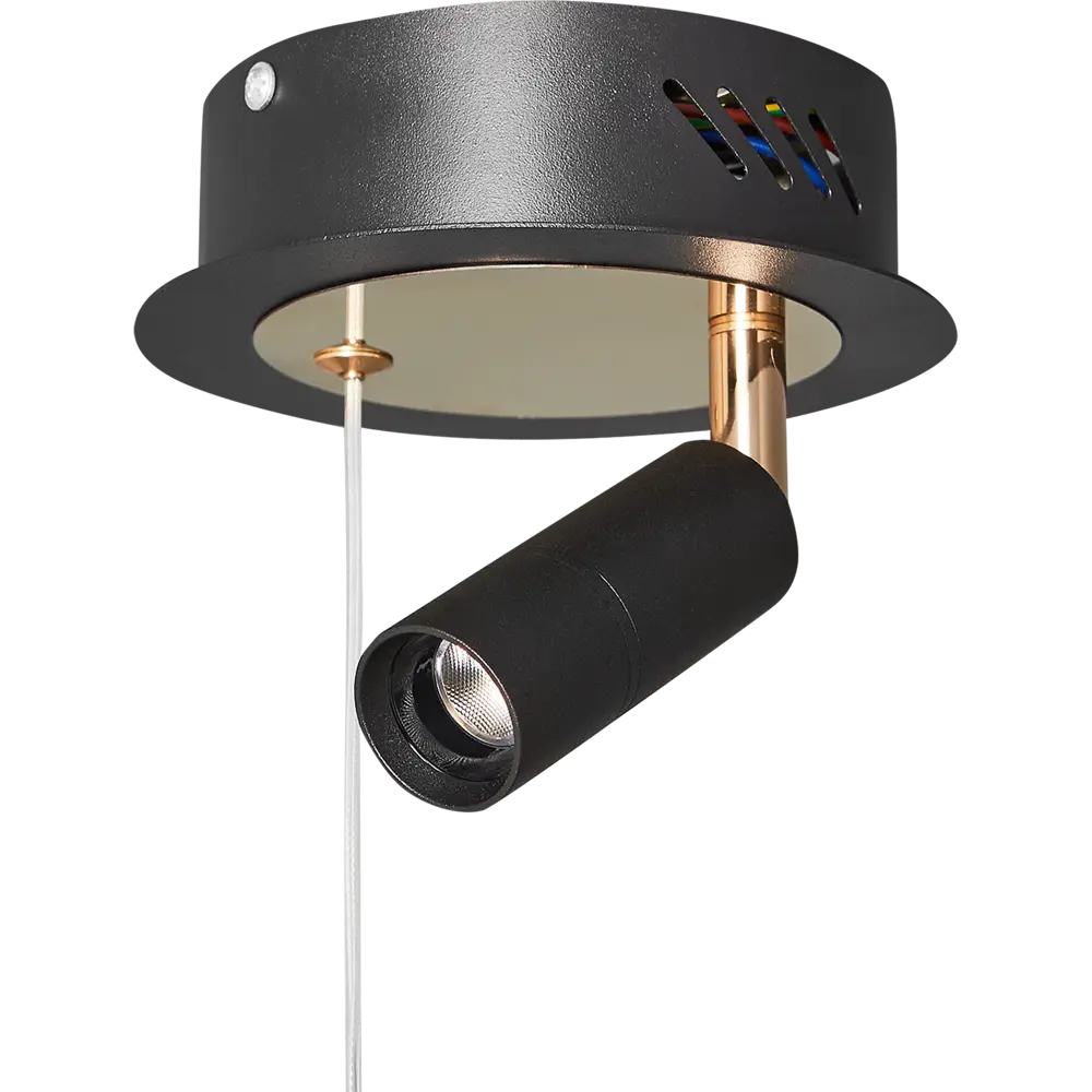 Светильник подвесной светодиодный Eurosvet 23 Вт 2 м² нейтральный белый свет, цвет чёрный/золото 84659750 STLM-2016498  - Вид №4