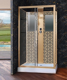 Душевая кабина NG-7711GBK (900x1200х2100) Santreyd 