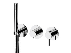 Настенный встраиваемый набор для ванны с ручным душем