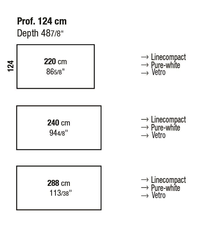 Раздвижной стол из алюминия и стекла Kristalia ARCH-00062075 - Вид №6