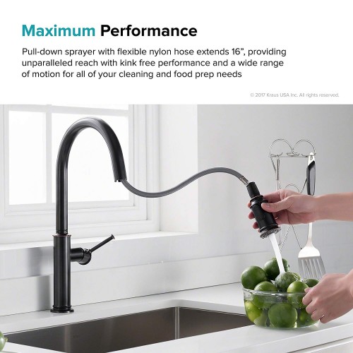 Кухонные смесители Sellette KPF-1680ORB латунь krausru  - Вид №6