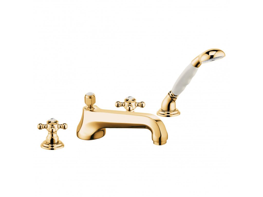 515254520 смеситель для ванны и душа DN 15 KLUDI 1926 позолоченный, 23 кар 