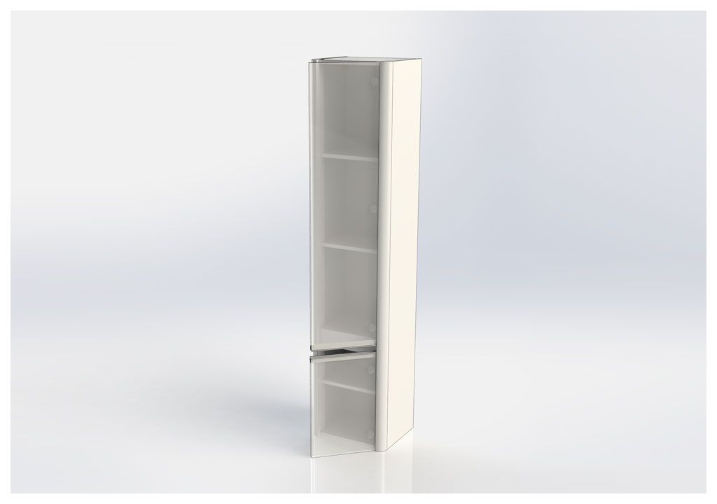 Шкаф-пенал для ванной Aquanet Вилора 40 белый 00196946 - Вид №6