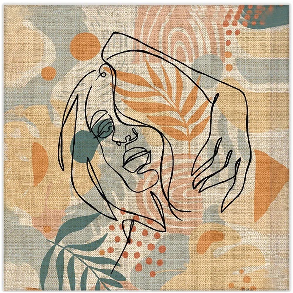 Картина на холсте Девушка минимализм 1 30x30 см FBRUSH STLM-2177734