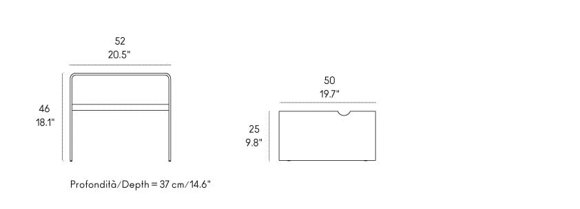 Тумбочка с ящиком Casamania & Horm Ripples ARCH-00148273 - Вид №5