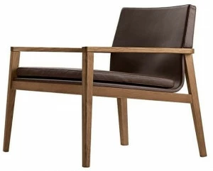 JESSE Кожаное кресло с подлокотниками Lyl