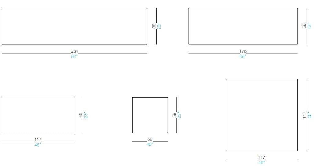 Ткань контракт диван Lapalma ADD ARCH-00062190 - Вид №8