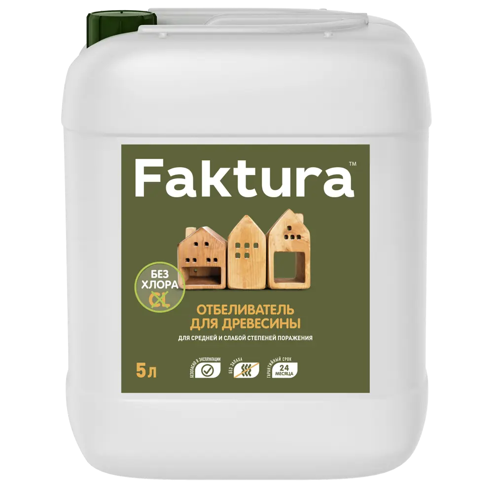 Отбеливатель для древесины FAKTURA 5 л - эффективное осветление и защита 82186160 STLM-0021582 - Вид №1