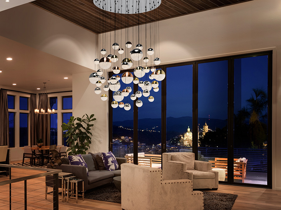 109091 Подвесной светильник Ø140 55L BLUETOOTH цветной Schuller Sphere