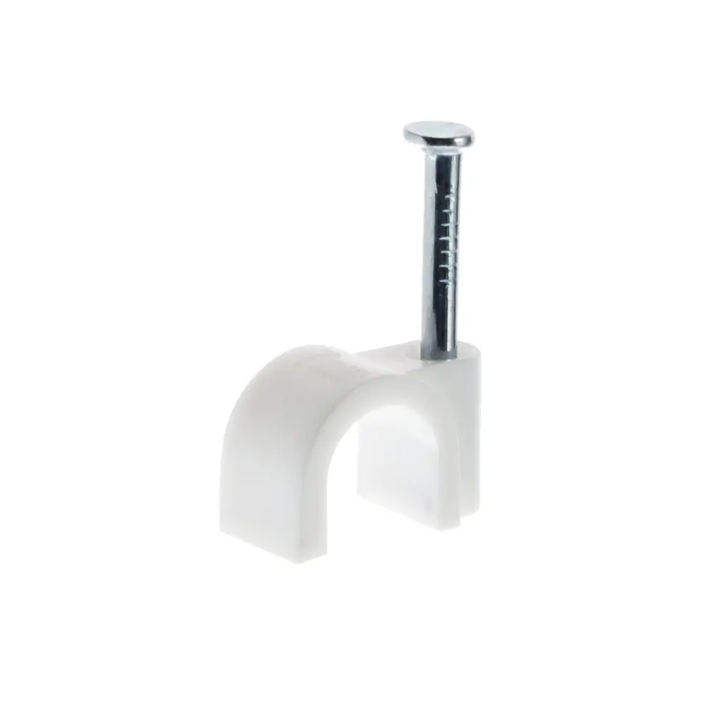 ЭКОПЛАСТ Скоба круглая для крепления кабеля 8,4×7,0 мм с гвоздем 50 шт 18176506 STLM-0009828