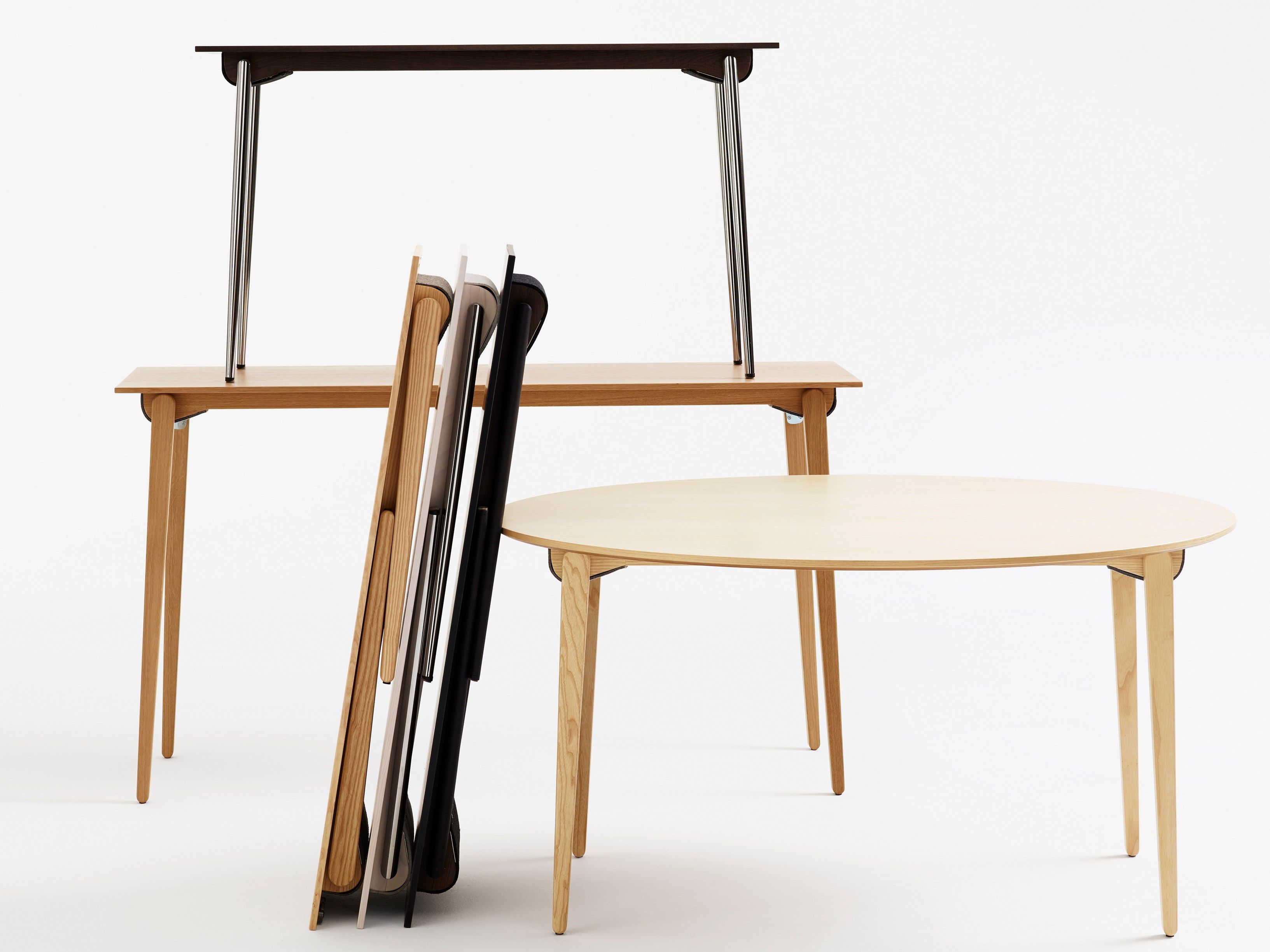 Деревянный круглый складной стол Karl Andersson PRESS ARCH-00128611