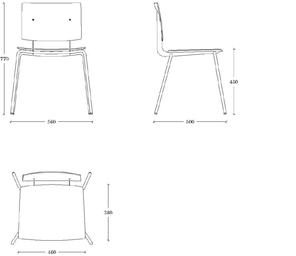 Стул из ламината ONDARRETA Дон ARCH-00099182 - Вид №8
