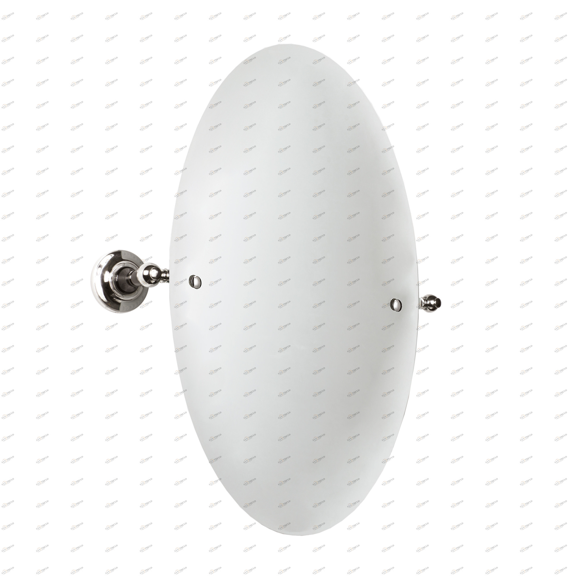 Traditional bathrooms Винтажное овальное зеркало для ванной Tb606bl.ag Glas / messing / porzellan 