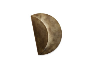 Круглый металлический настенный светильник