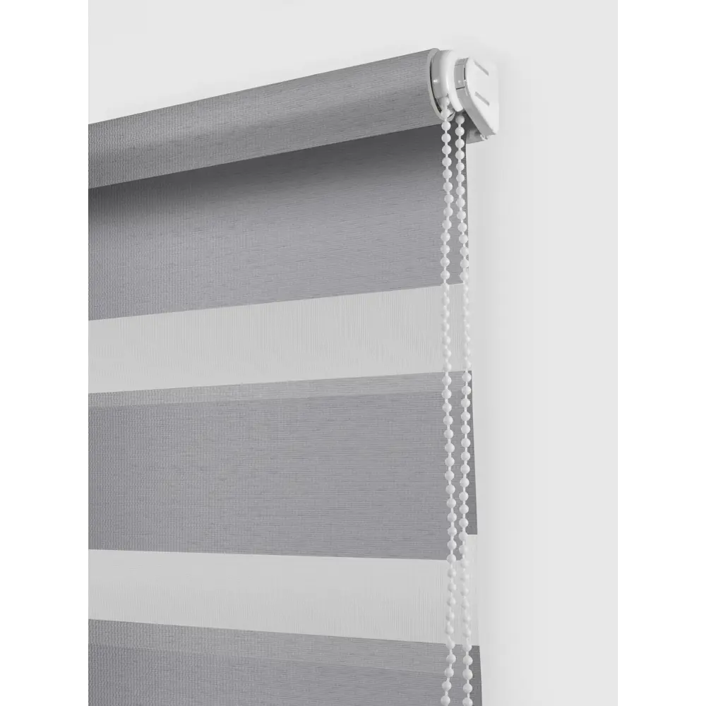 Штора рулонная день-ночь Madrid 80x160 см серая MIAMOZA Коллекция 2024г STLM-2079843 - Вид №1