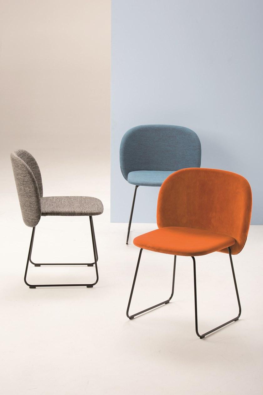 CHAIRS & MORE Санный стул с обивкой из ткани Chips sun-id-1382467 - Вид №7