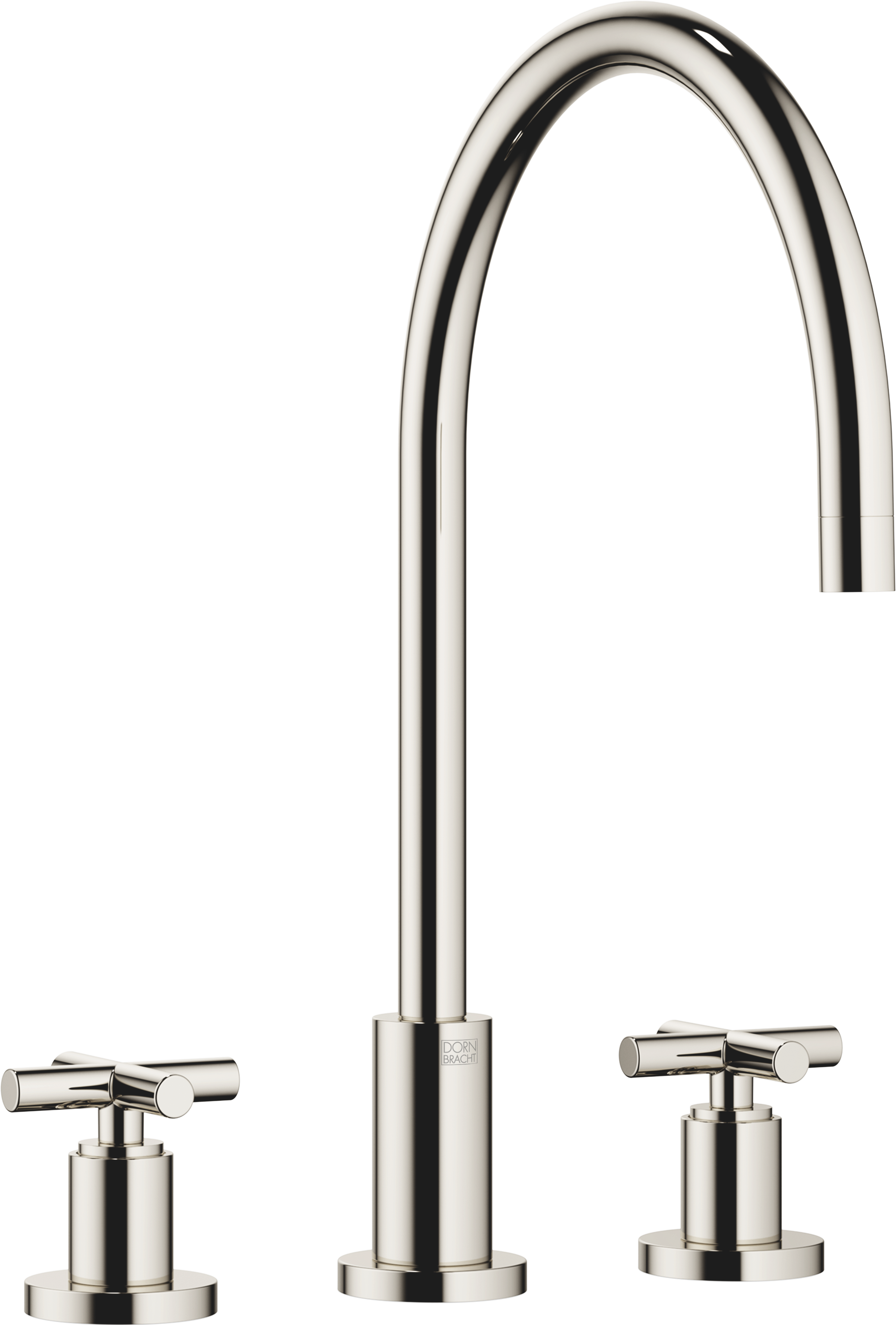 ТАРА Смеситель на три отверстия - Платиновый