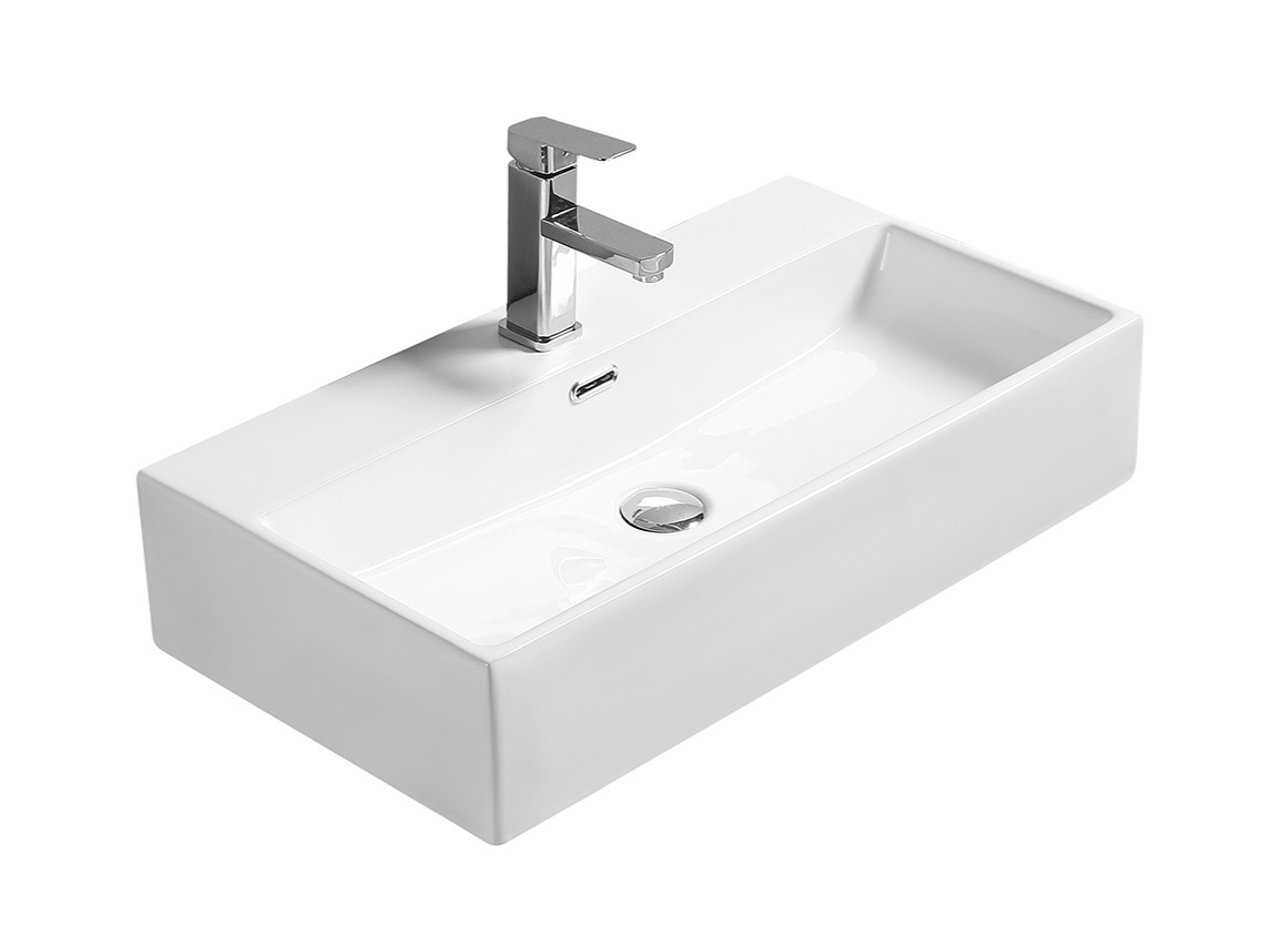 SL-1007 Раковина керамическая накладная с переливом LAB.Space 