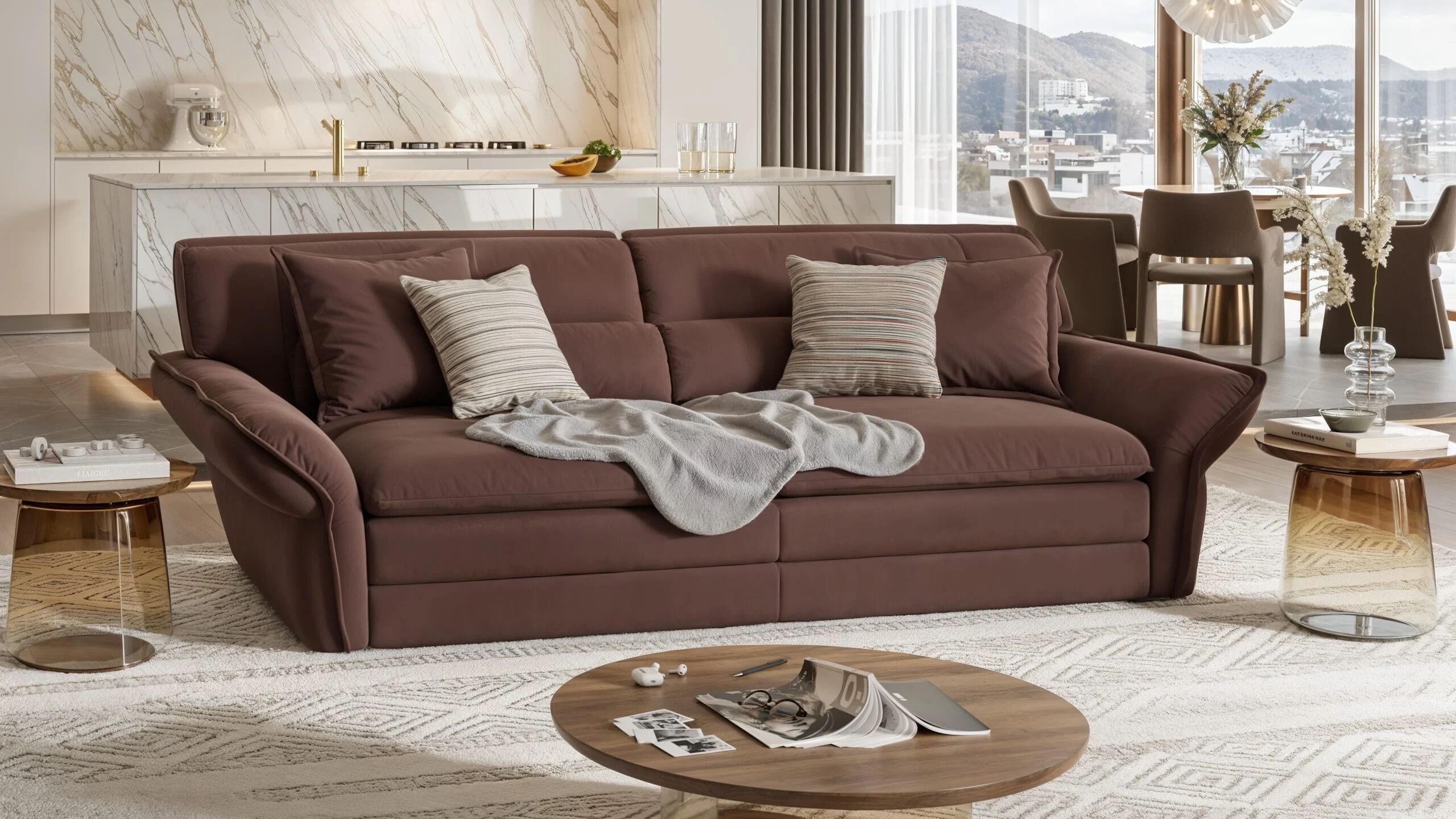 3-местный тканевый диван Sofanella шаг ARCH-00144107 - Вид №5