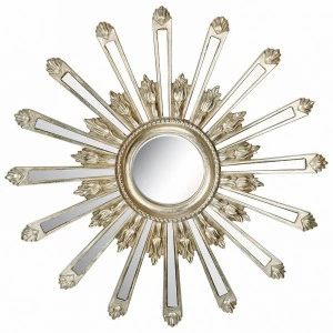 Зеркало-солнце 71 см античное серебро Orion Silver ART-ZERKALO ДИЗАЙНЕРСКИЕ 00-3884093 Зеркальный;серебро