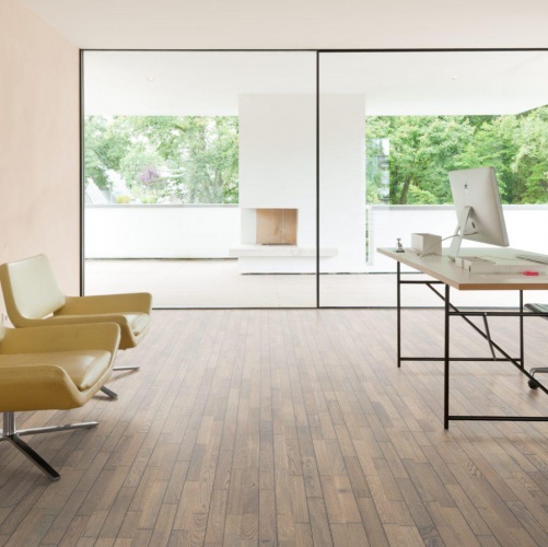 Паркетная доска Haro 4000 Series Top connect Табакко-Серый Терра Ретро структурированный Дуб Рустик с брашью (Текстурированная) 2200х180 мм 532982 - Вид №2