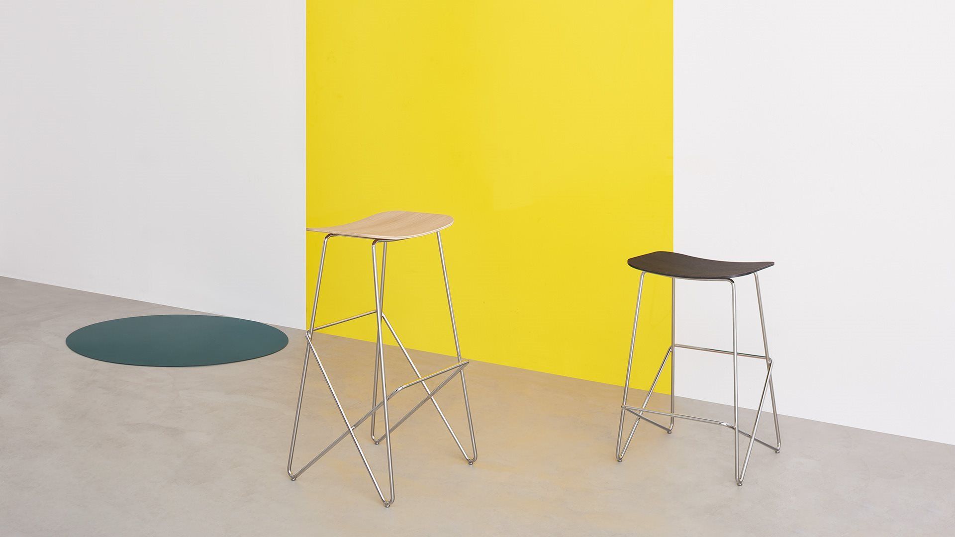 Высокий стальной табурет с подставкой для ног Desalto ENDLESS ARCH-00087779 - Вид №5