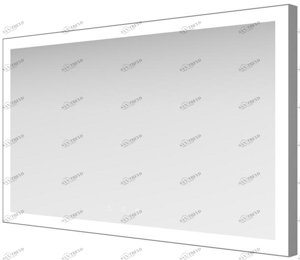 ESS Easy Drain Прямоугольное зеркало со встроенной подсветкой Lugano sun-id-1472750