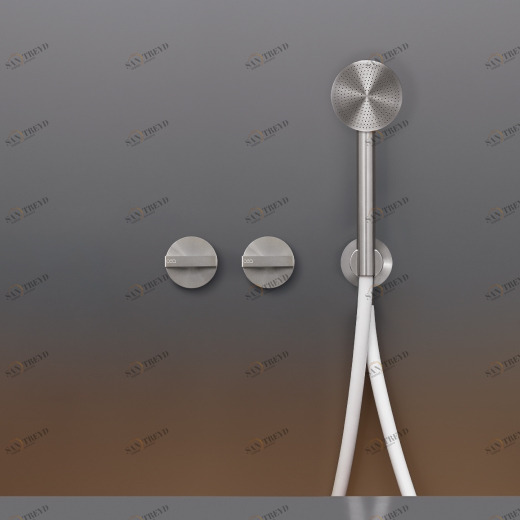 Настенные 2 прогрессивных смесители, установленные для ванной / душа с круглого ручной душ диаметр 65 мм  BAR39Y CEADESIGN 