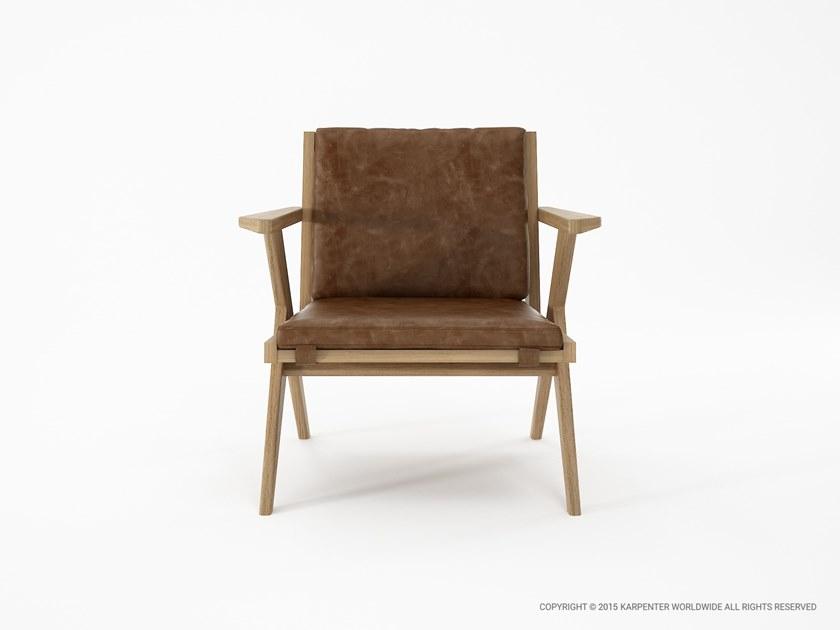 KARPENTER Кожаное кресло с подлокотниками Tribute sun-id-1401712 - Вид №7