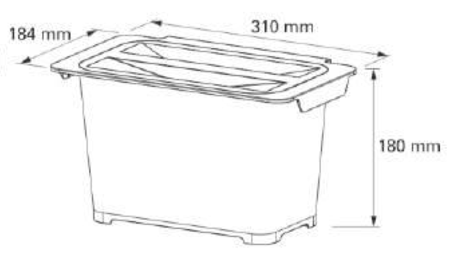 Контейнер для мусора на дверцу Eta 5 White NAVAKO 10057 - Вид №5