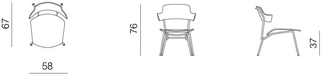 prostoria Кресло из фанеры со встроенной подушкой Strain sun-id-1409891 - Вид №2