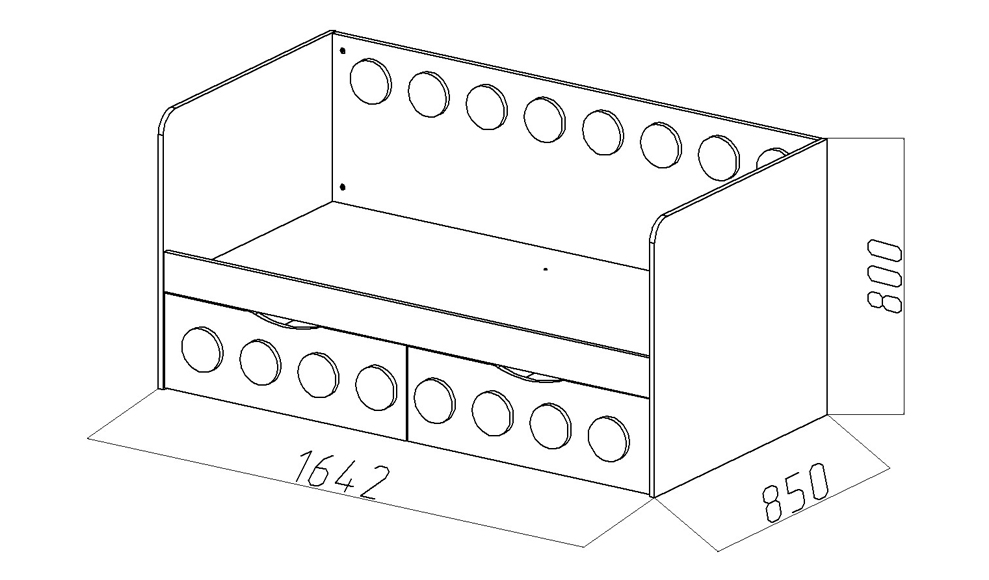 Детский диван-кровать с 2 ящиками "Леголенд" МАНДАРИН ЛЕГОЛЕНД 178709 Розовый Santreyd  - Вид №5