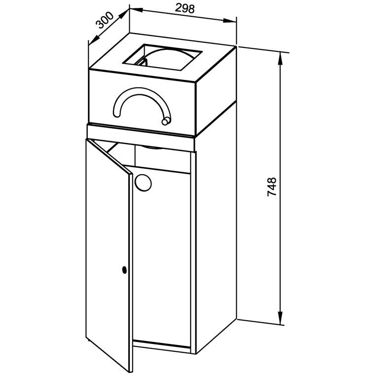 727685 Корзина для подгузников WP2505 WAGNER_EWAR A-LINE Wagner Ewar  - Вид №1